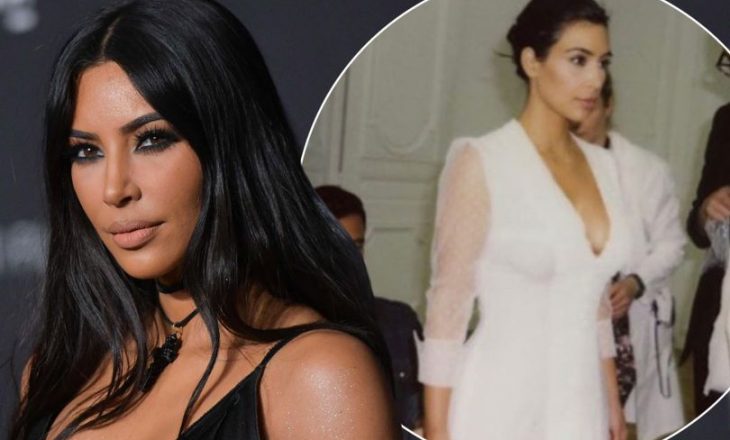 Kim Kardashian ndan disa foto të dasmës me Kanye West – por ai nuk shihet në asnjërën