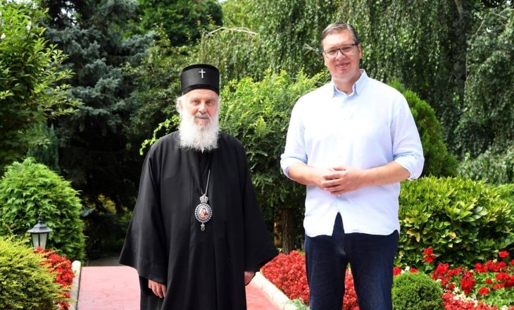 Vuçiq bisedon me patriarkun serb Irinejem edhe për Kosovën