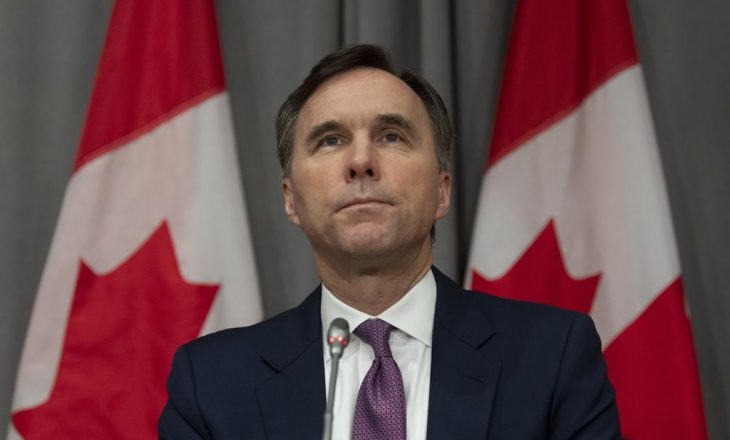 Ministri i Financave në Kanada do të dorëhiqet pas akuzave për konflikt interesi