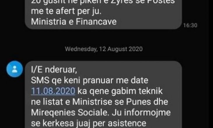 Ministrja e Financave sqaron SMS-in që mashronte qytetarët