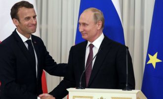 Putin në bisedë me Macronin: Presioni ndaj pushtetit të Bjellorusisë i papranueshëm