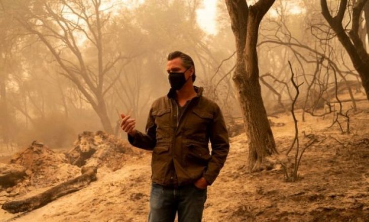 Zjarri në SHBA është shkaktuar nga ndryshimet klimatike, thotë guvernatori i Kalifornisë