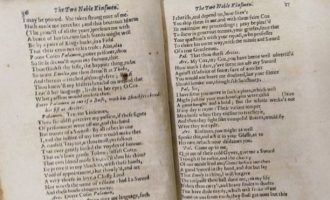 Një botim i rrallë i veprës së fundit të Shakespeare është gjetur në bibliotekën Royal Scots në Spanjë