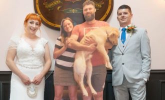 Çifti shpenzojnë 2.600 dollarë për të krijuar miqtë e tyre nga kartoni që të mos mungonin në dasmë