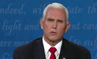 Miza e cila ‘ateroi’ në kokën e Mike Pence gjatë debatit presidencial bëhet e famshme në rrjetet sociale (VIDEO)