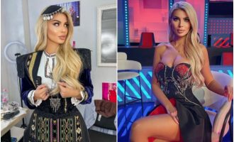 Luana Vjollca në veshje kombëtare dhe të modës së lartë në nder të 28 Nëntorit