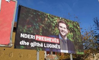 Vendosen billbordet “Gent Cakaj nderi i Preshevës”