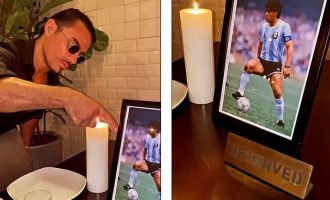 Nusret rezervon përjetësisht tavolinën e preferuar të Maradona-s