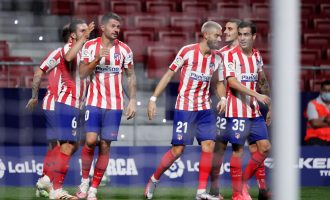 Atletico Madrid mposht Valladolid, ruan kryesimin