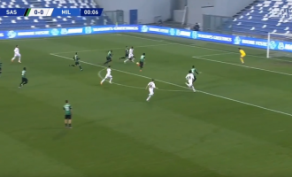 Milan kalon në epërsi ndaj Sassuolo-s pas vetëm gjashtë sekondash lojë