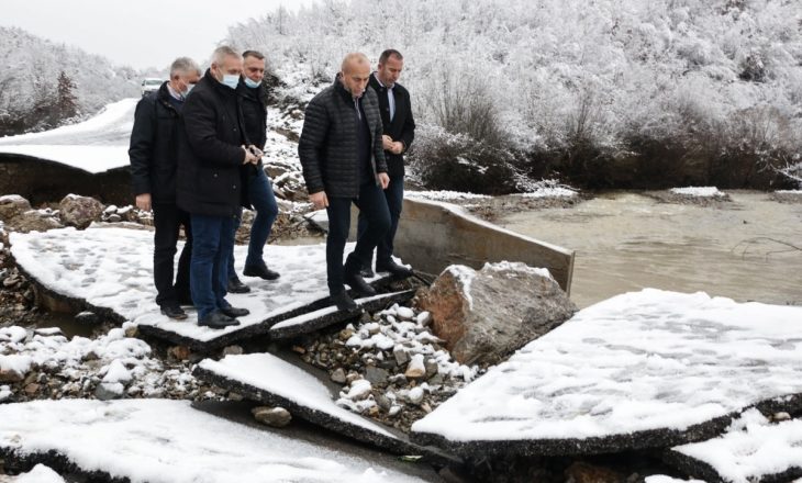 Haradinaj në Rudë të Malishevës: Të ndihmohen familjet e prekura nga vërshimet