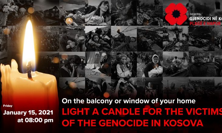 Në përkujtim të viktimave të gjenocidit në Kosovë sot ndizen qirinj nëpër ballkone