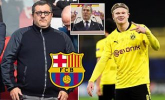 Mino Raiola mendon t’i bëjë dhuratë Barcelonës sulmuesin Haaland