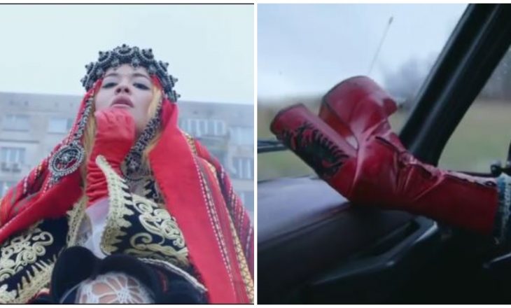 Pjesë e videoklipit të ri të Rita Orës edhe çizmet e famshme të 28 Nëntorit