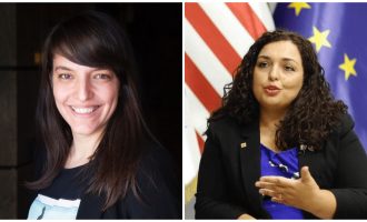 Vjosa Osmani dekoron Blerta Bashollin, regjisoren e filmit “Zgjoi”