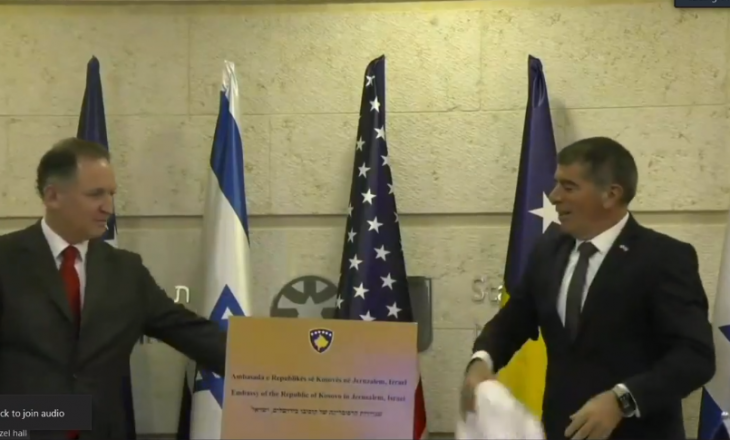 Zbulohet pllaka e Ambasadës së Kosovës në Izrael