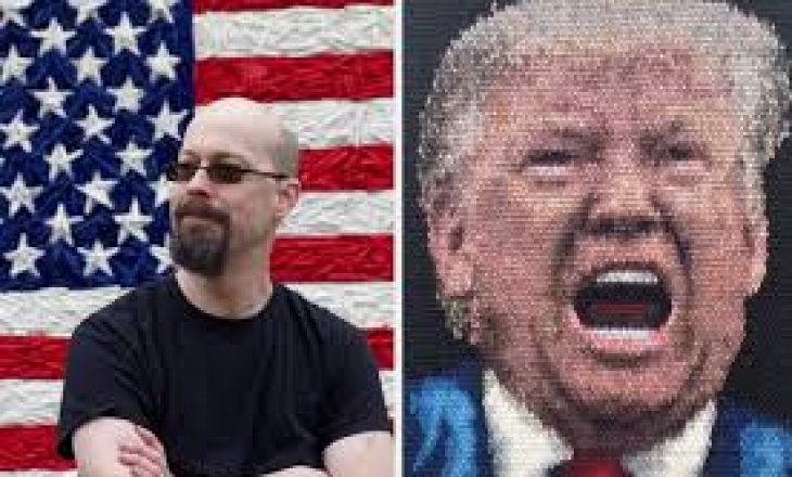 Ky artist krijoi një mozaik të Donald Trump me 10 mijë ‘gishtërinj të mesëm’