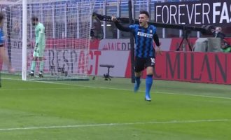 Inter kalon në epërsi pas vetëm pesë minutash lojë ndaj Milan-it