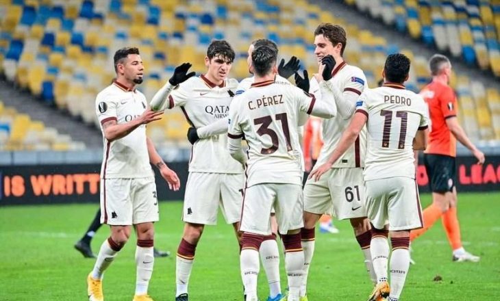 Roma fiton edhe ndeshjen e kthimit ndaj Shakhtar – rezultatet në Europa League