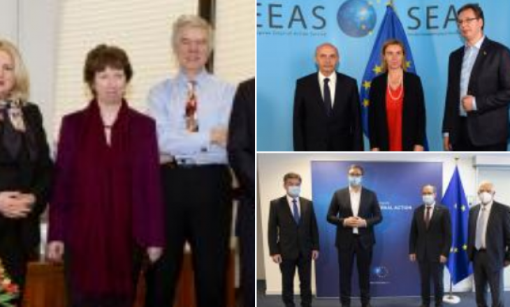BE nuk përfshin Thaçin në fotografitë e rrugëtimit të negociatave Kosovë-Serbi