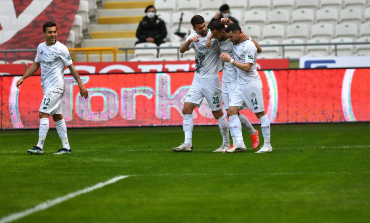 Cikalleshi shënon përsëri për Konyaspor në Superligën turke