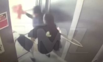 Kapet në kamera përleshja e dhunshme e çiftit të famshëm (VIDEO)