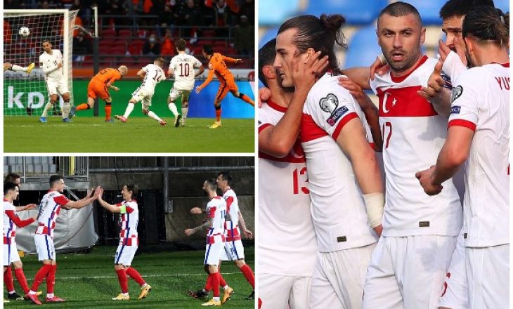 Eliminatoret për Kupën e Botës: Kroacia, Turqia dhe Holanda shënojnë fitore
