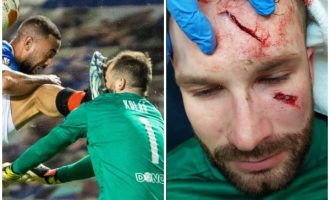 Ndeshja mes Rangers dhe Slavia Prague nuk përfundoi mirë për portierin çek