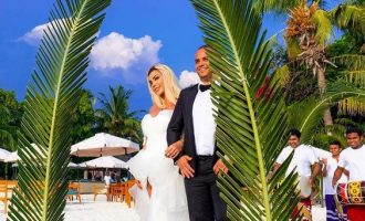 Fjolla Morina veshi fustanin e bardhë në Maldive