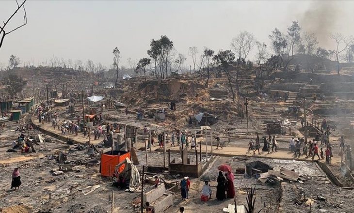 Nga OKB-ja thuhet se në zjarrin e kampit të Rohingya në Bangladesh, 15 persona kanë humbur jetën