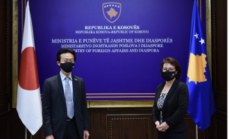 Gërvalla takohet me përfaqësuesin e Japonisë në Kosovë, flasin për bashkëpunimin ndërmjet dy shteteve
