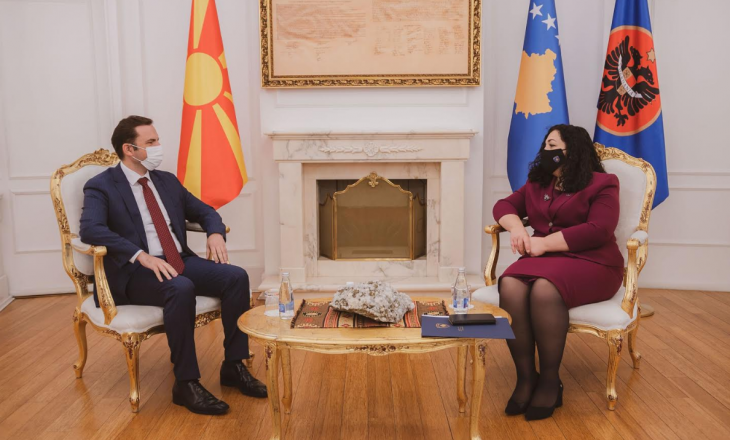Kryediplomati i Maqedonisë në takim me Osmanin: Mbështesim anëtarësimin e Kosovës në NATO dhe BE