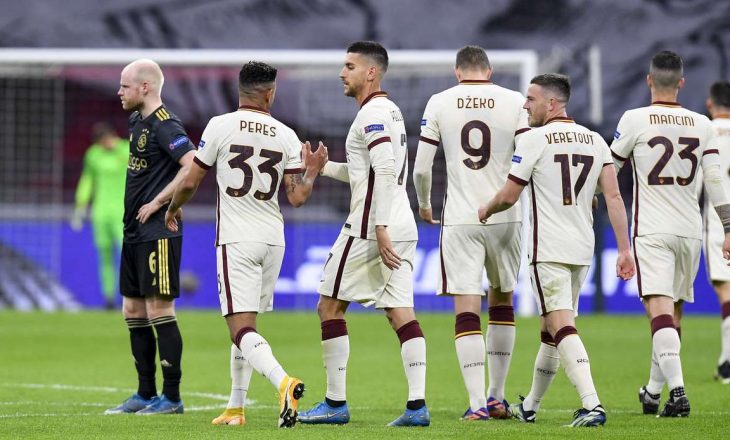 Mbyllen sfidat e para çerekfinale të Europa League, Roma mposht me përmbysje Ajaxin – rezultatet