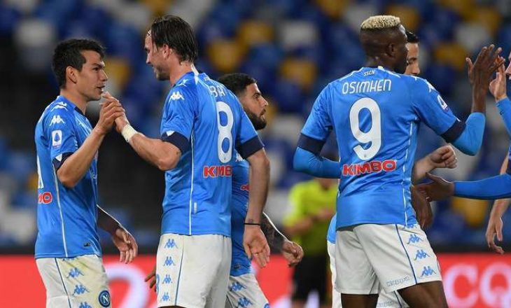 Napoli mposht bindshëm Udinesen, ekipi i Gattusos kalon në vendin e dytë në ligë