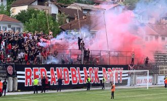 Ndërpritet derbi shqiptar në Maqedoninë e Veriut, “Ballistë” hyjnë në fushë