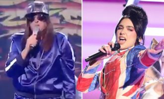 Dua Lipa “kopjon” lëvizjet e yllit britanik