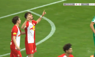 Mërgim Berisha shënon tre gola në triumfin e Salzburgut në ndeshjn e fundit kampionale në Austri