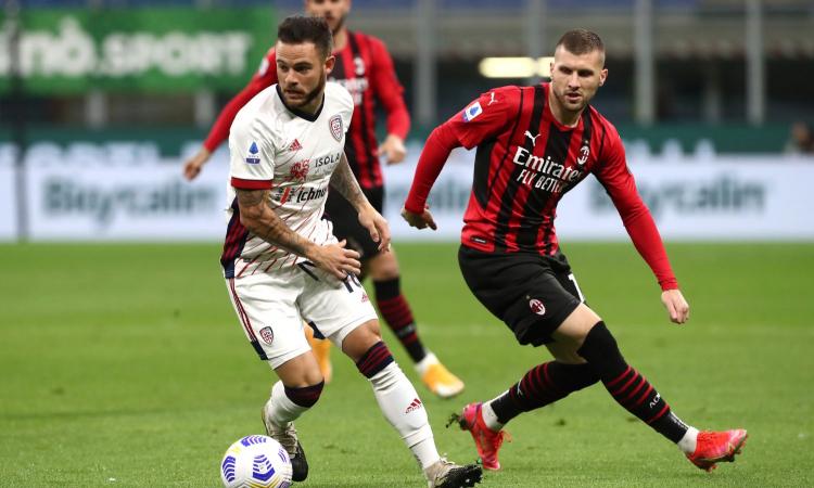 Milan nuk shkon më shumë se një barazim me Cagliarin