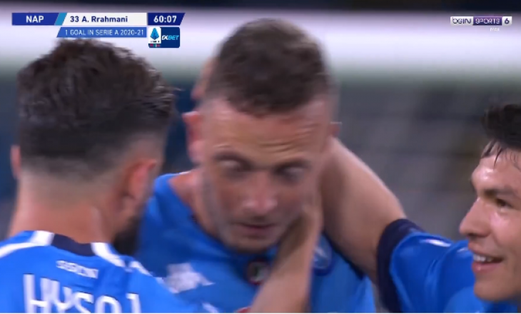 Rrahmani shënon gol për Napolin