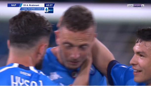 Rrahmani shënon gol për Napolin