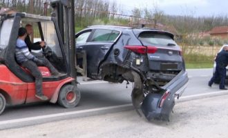 Gjashtë të lënduar në një aksident trafiku në Leshan të Pejës