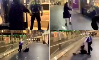 I hodhi pijen në fytyrë, roja e restorantit e rrah me shkop e shkelma gruan britanike