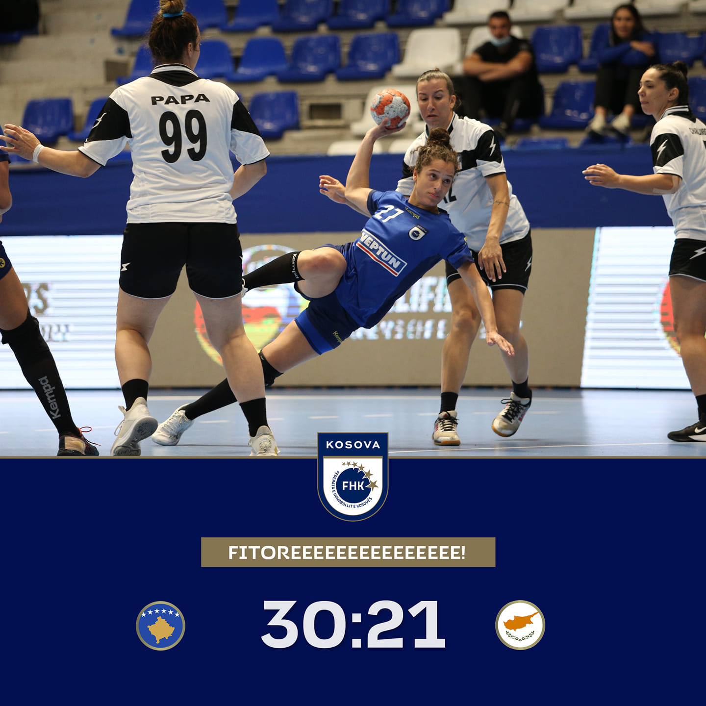 Kosova fiton bindshëm ndaj Qipros