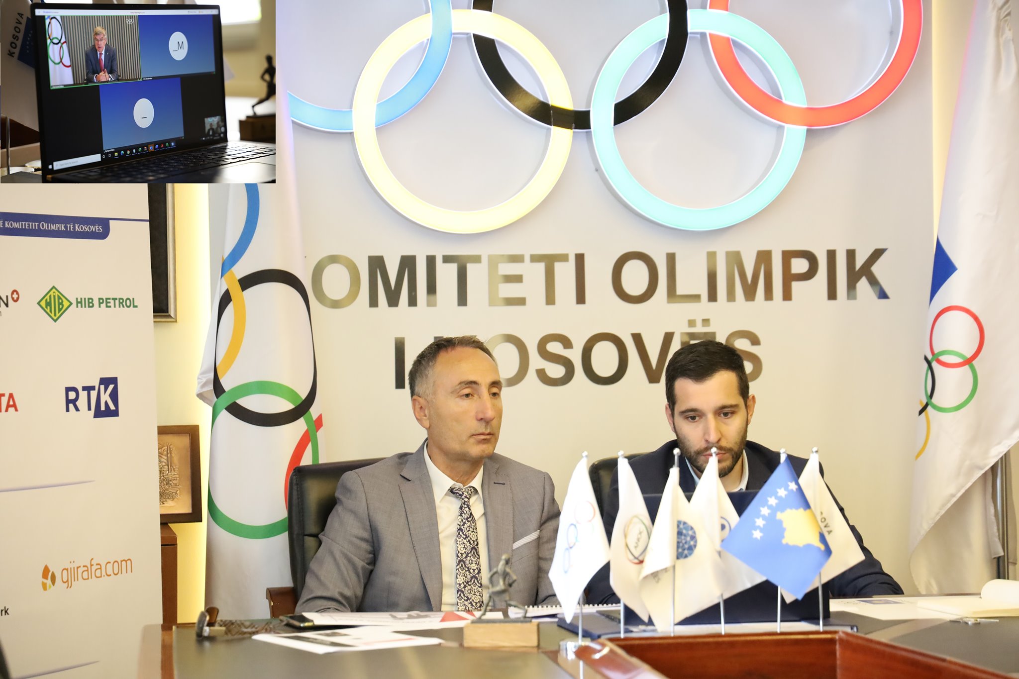 Ismet Krasniqi në takim virtual me Thomas Bach