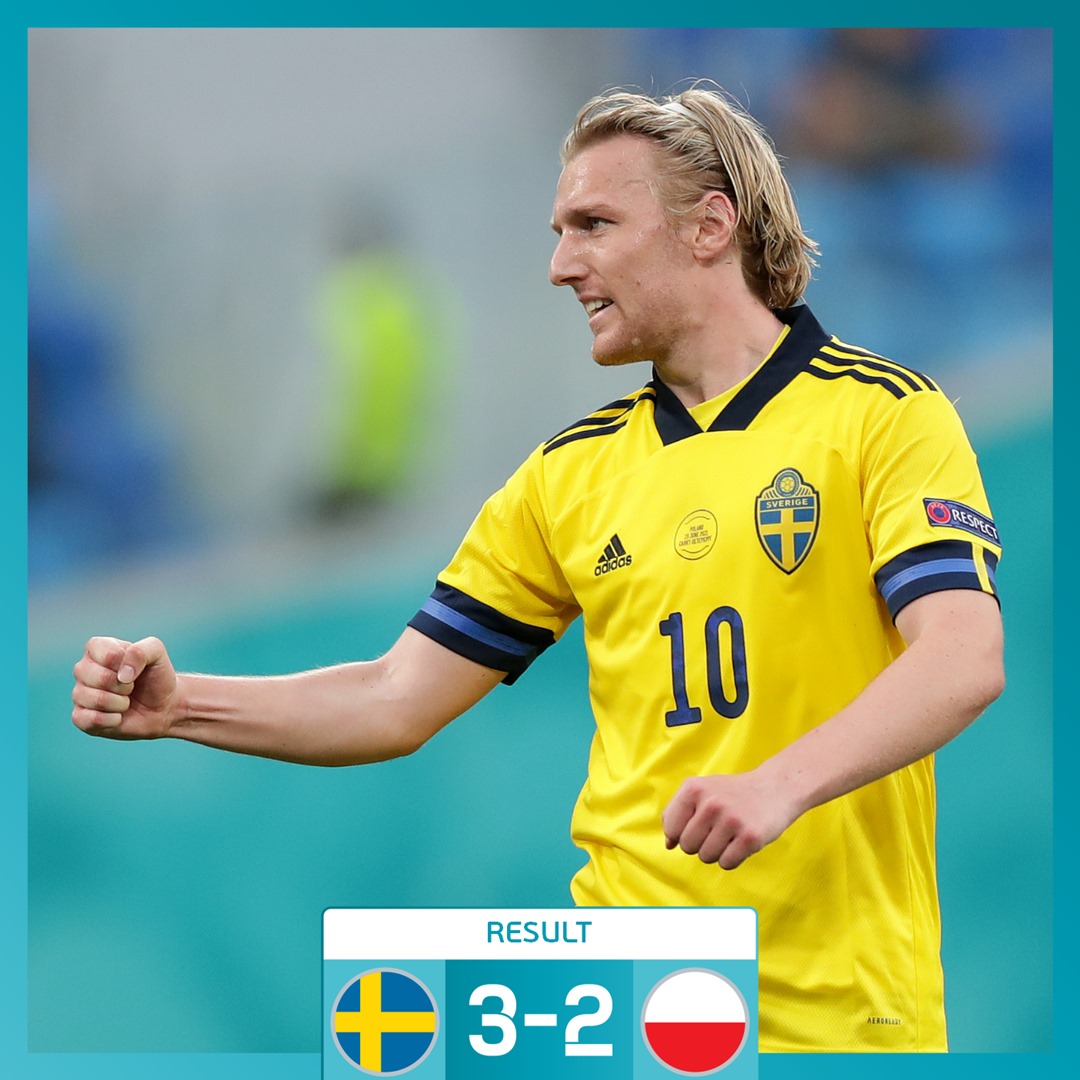 LIVE: Suedia arrinë fitore krejt në fund kundër Polonisë