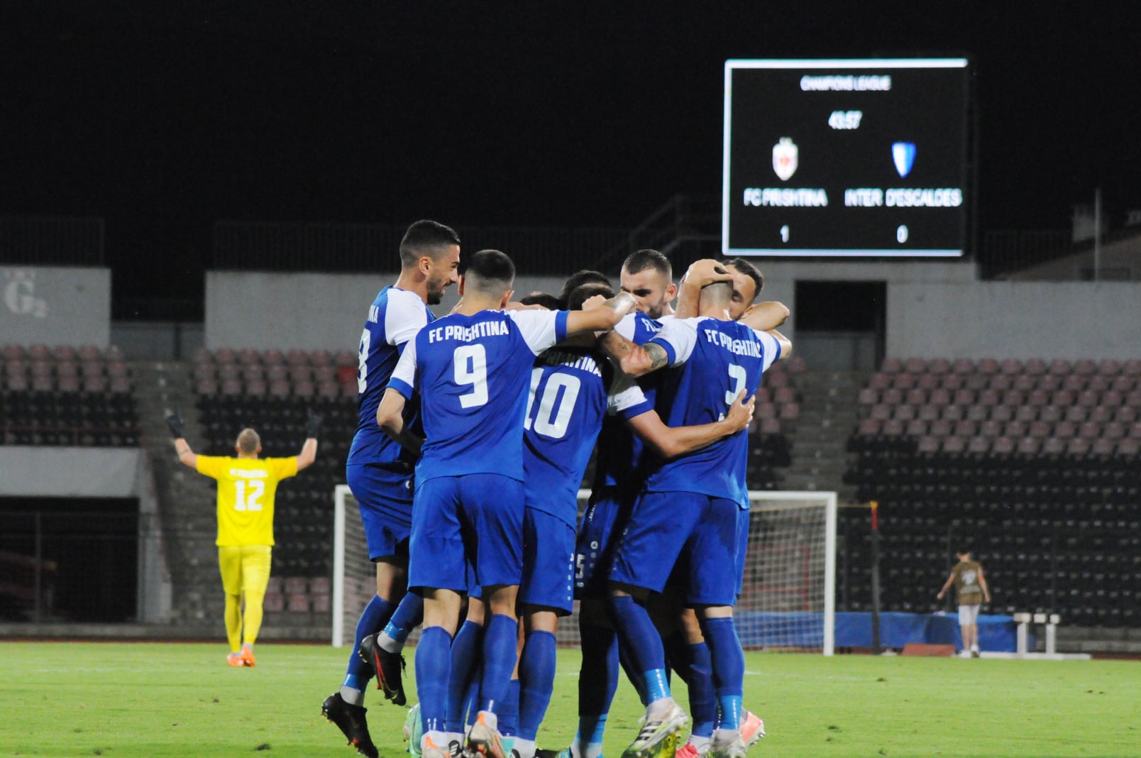 Prishtina arrinë fitore ndaj Inter d’Escaldes, kalon në fazën tjetër të Champions