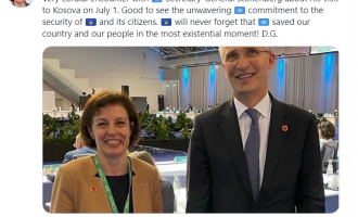 Gërvalla ngatërron flamurin e NATO-s me atë të OKB-së