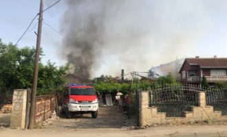 Katër shtëpi kaplohen nga zjarri në Graçanicë