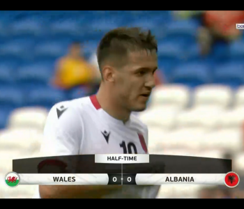 Përfundon pa gola pjesa e parë mes Uellsit dhe Shqipërisë