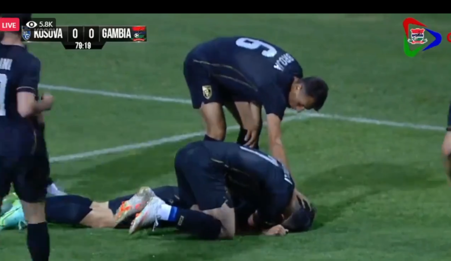 Kosova kalon në epërsi ndaj Gambisë